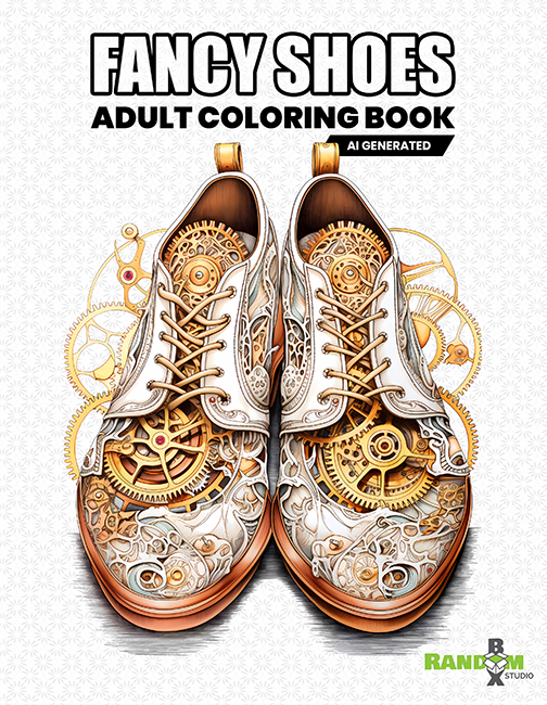 Fancy Shoes: Adult Coloring Book